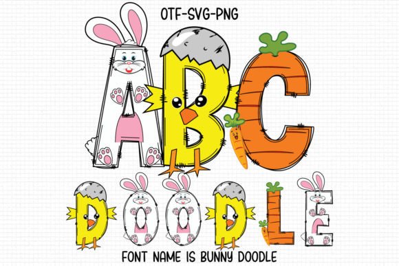 Bunny Doodle: A Sweet, Chic, and Bubbly Color Font