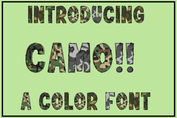 Camo: Bold Military Typography for Powerful Visual Design