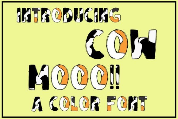 Cow: A Playful Font for Jolly Design Projects