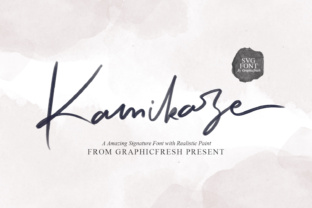 Discover the Artistic Power of the Kamikaze Signature Font