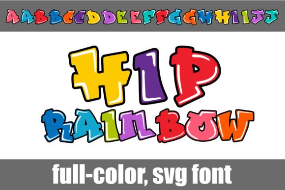 Discover the Vibrant Energy of Hip Rainbow Typography