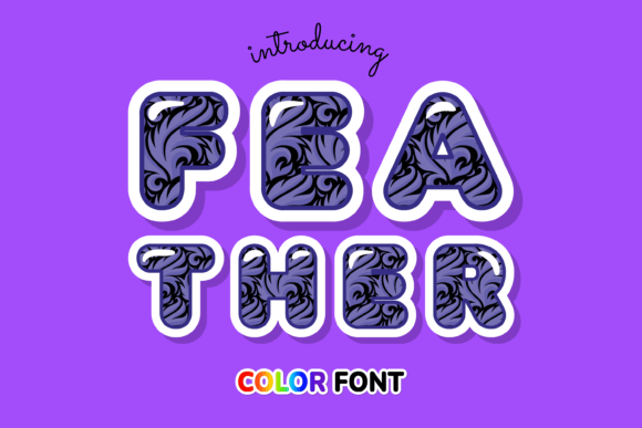 Feather: Elevate Your Designs with This Unique Color Font