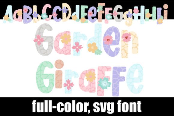 Garden Giraffe: A Whimsical Font for Vibrant Designs