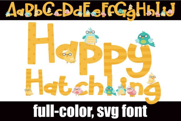 Happy Hatchling: A Quirky Font for Vibrant Designs
