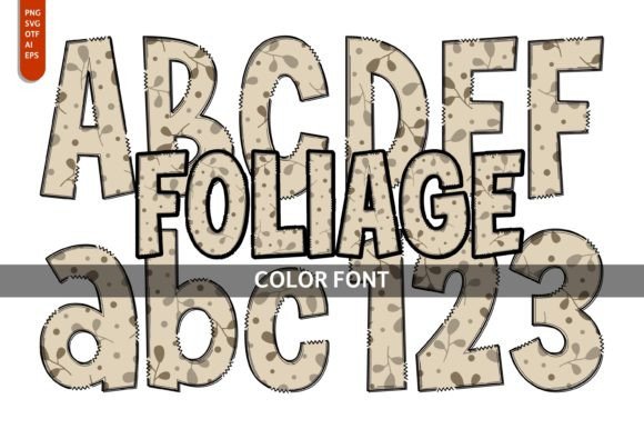 Infuse Playful Artistry with the Foliage Color Font