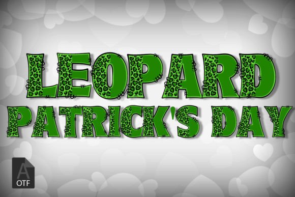 Leopard Patrick's Day: A Festive Color Font for Bold Designs