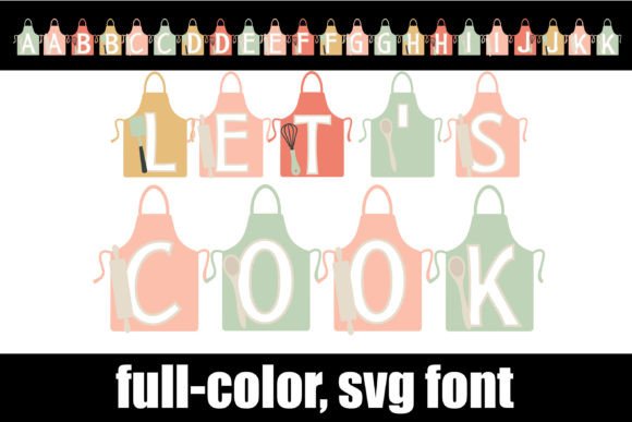 Let's Cook: A Colorful Font for Bold Culinary Branding