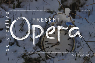 Opera: Elevating Design with Striking Brush Typography