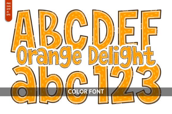 Orange Delight: A Playful Font for Creative Design