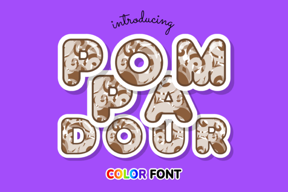Pompadour: Elevate Your Visual Projects with a Vibrant Color Font