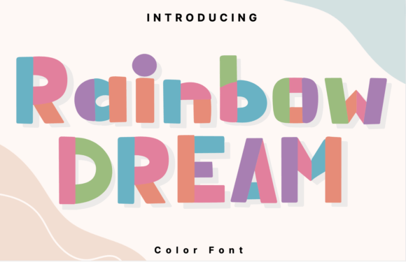 Rainbow Dream: A Whimsical Font for Modern Design