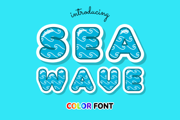 Sea Wave: A Fresh Color Font for Modern Design