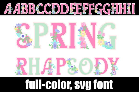 Spring Rhapsody: A Floral Font for Vibrant Design