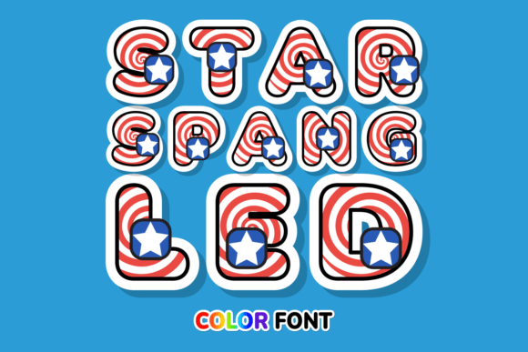 Star Spangled: A Cartoon Font for Vibrant Design