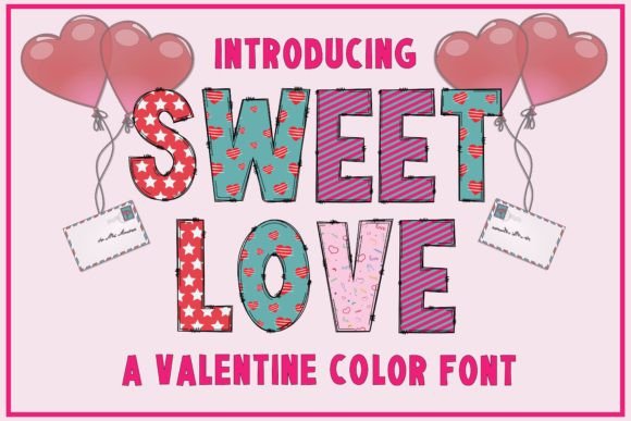 Sweet Love: A Charming Color Font for Modern Design