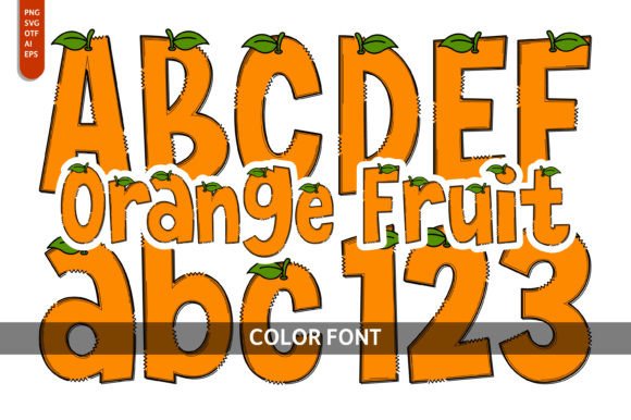 The Orange Fruit Font: A Playful Asset for Creative Design