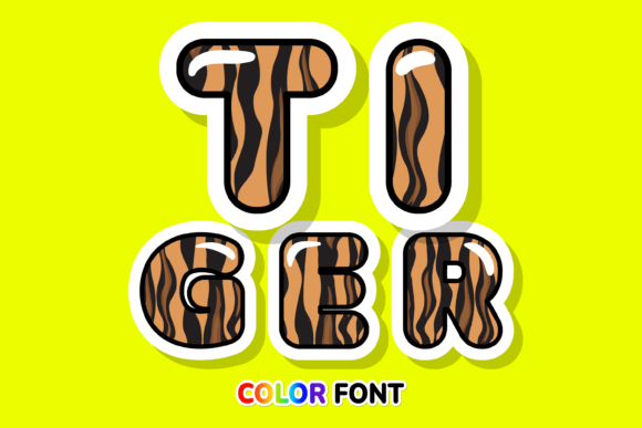 Tiger: A Vibrant Color Font for Dynamic Design