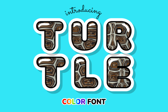 Turtle: A Unique Color Font for Creative Design
